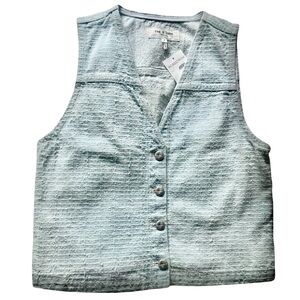 rag & bone Juliana Cotton Tweed Vest